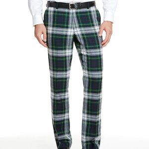Vineyard Vines Men Tartan Breaker Plaid Holiday Pant size 35x30 100% wool